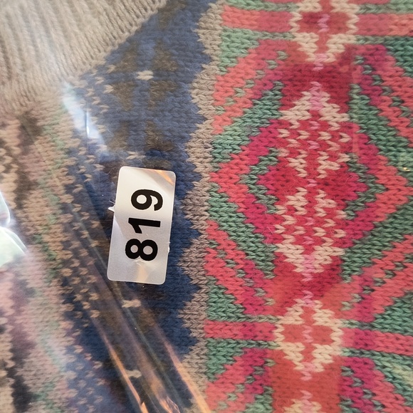 Talbots Fair Isle Cardigan Women's Sz M Multicolor Long Sleeve Button Up Sweater - Picture 11 of 11